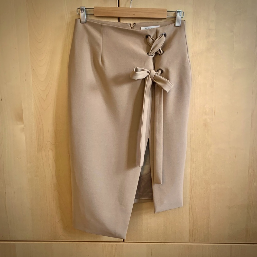 Shilla Beyond Eyelet Skirt in Khaki
